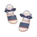 Kiderence Toddler Flower Girl Sandals Open Toe Dress Shoes Wedding Party
