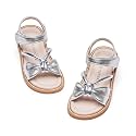 Kiderence Toddler Flower Girl Sandals Open Toe Dress Shoes Wedding Party