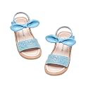 Kiderence Toddler Flower Girl Sandals Open Toe Dress Shoes Wedding Party