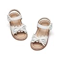 Kiderence Toddler Flower Girl Sandals Open Toe Dress Shoes Wedding Party