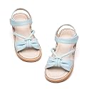 Kiderence Toddler Flower Girl Sandals Open Toe Dress Shoes Wedding Party