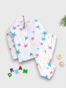 kidfella kids nightwear baby girls printed nylon