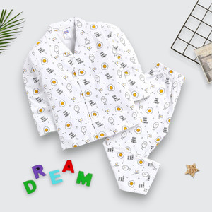 kidfella kids nightwear baby girls printed nylon