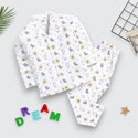 KidFella Baby Girls Printed Nylon Kids Nightwear (Multicolor Pack of 1)
