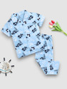 KidFella Baby Girls Printed Nylon Kids Nightwear (Multicolor Pack of 1)