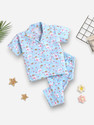 KidFella Baby Girls Printed Nylon Kids Nightwear (Multicolor Pack of 1)