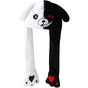 kiditos bunny cap with moving ears led glowing girls headwear plush funny hat wool winter cap