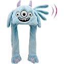 Kiditos Bunny Cap With Moving Ears (LED Glowing) Girls Headwear Plush Funny Hat, Wool Winter Cap