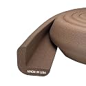 Kidkusion Baby Proof Edge Guards for Safety | Made in the USA | 18 Feet | Brown | Edge Protectors for Furniture, Tables, Fireplaces | Heavy Duty Tape Included