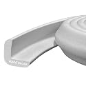 Kidkusion Baby Proof Edge Guards for Safety | Made in the USA | 24 Feet | Soft Gray | Edge Protectors for Furniture, Tables, Fireplaces | Heavy Duty Tape Included