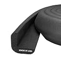 Kidkusion Baby Proof Edge Guards for Safety | Made in the USA | 18 Feet | Black | Edge Protectors for Furniture, Tables, Fireplaces | Heavy Duty Tape Included