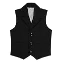 Kids Jute Blend Black Nehru Jacket Waist Coat For Boys - Special Occasion | Formal &amp; Festival Wear | Party Outfit | Wedding Dress for boys - Regular Fit