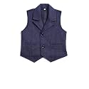 Kids Nehru Jacket Waistcoat For Boys (K-3015-NAVY-BLUE-7)
