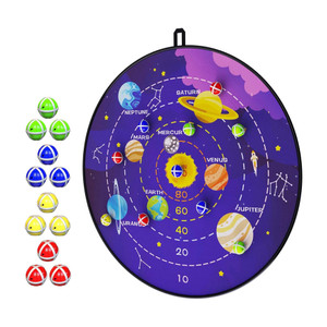 kidology 29 space dart board game for kids  safe sticky ball toy with 12 balls dart board game