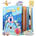 Kidology Montessori Quiet Book for Toddlers | Montessori Busy Book for Kids to Develop Learning Skills | Montessori Learning Homeschool Preschool Educational Activity Book Toys (Travel)