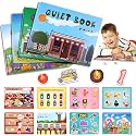 Kidology Montessori Busy Book for Kids to Develop Learning Skills | Montessori Quiet Book for Kids Preschool Learning Travel Toys, Sensory Toddler Interactive Activities Book (Pack of 4)