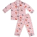 Cotton Cute Sleepwear for Girls | Charming Printed Pajama Set | Full Sleeves Kurta Pajama Set