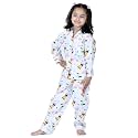 Cotton Cute Sleepwear for Girls | Charming Printed Pajama Set | Full Sleeves Kurta Pajama Set