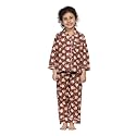 Cotton Cute Sleepwear for Girls | Charming Printed Pajama Set | Full Sleeves Kurta Pajama Set