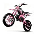 Kids 50cc Dirt Bike,2-Stroke Gas Mini Bike,Pink,CPC Listed