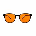 Kids Amber Tinted Computer Glasses for Boys & Girls Age 8–15 Years | Zero Power Kids Eyewear | Lightweight TR90 Frame | CR39 Amber Lenses | For Study, Laptop, Tablet, Mobile & TV Time