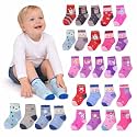 Kids Ankle Length Cotton Socks – Assorted Multicolor Cute Cartoon Prints | Soft, Breathable &amp; Stretchable | Comfortable Everyday Wear for Boys &amp; Girls
