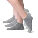 Kids Athletic Ankle Socks | No Show Viscose Bamboo Cushioned Socks for Kids