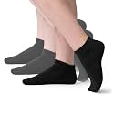 Kids Athletic Ankle Socks | No Show Viscose Bamboo Cushioned Socks for Kids