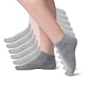 Kids Athletic Ankle Socks | No Show Viscose Bamboo Cushioned Socks for Kids