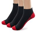 Kids Athletic Ankle Socks | No Show Viscose Bamboo Cushioned Socks for Kids