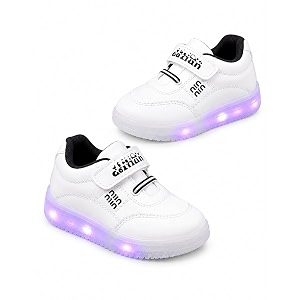 Kids Athletic Shoes with LED Light Hook