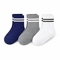 Kids Bamboo Cotton Socks for Boys &amp; Girls | Ultra-Soft, Breathable &amp; Anti-Odor | Stretchable Socks for School &amp; Casual Use (Pack of 4, Age 4–9 Years)