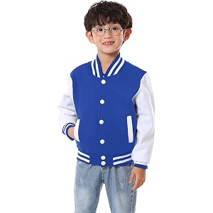 Kids Baseball Jackets Boys Girls Fit Varsity