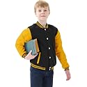 Kids Baseball Jackets Boys Girls Fit Varsity