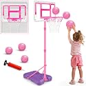 Kids Basketball Hoop, Adjustable Height Toddler Basketball Hoop Indoor Toys