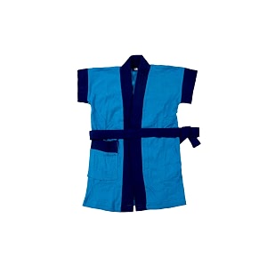 kids bath gown bathrobe bath towel bathing accessories for baby boy 1-2 year color blue