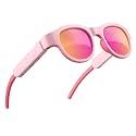 Kids Bluetooth Sunglasses Pink Audio Glasses UV400 Open Ear Speakers