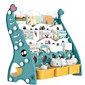 Kids Bookshelf and Toy Storage Organizer with