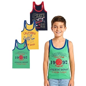 Kids Boys Regular Fit Vest 100 Cotton