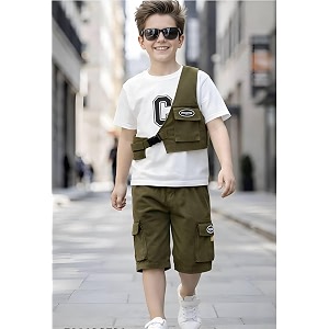 Kids Boys 3-Piece Outfit Set Half