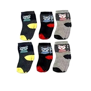 Kids Boys Girls Multicolor Cotton Socks