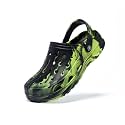 Kids Boys&amp;Girls Black Camouflage Clogs Children's Beach Shoes Classic Marbled Tie Dye Clog Little Kid