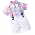 Kids Boys Printed Cotton Short Sleeve Collared
