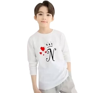 Kids Boys Printed Round Neck Stylish Polyester