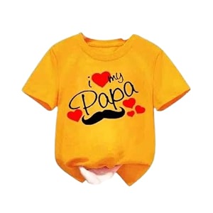 Kids Boys Printed Round Neck Stylish Polyester