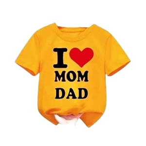Kids Boys Printed Round Neck Stylish Polyester