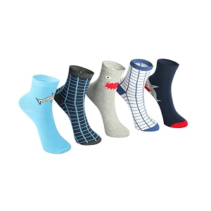 kids boys socks - printed cotton kids socks  soft amp comfortable sock for boys  durable boy sock for everyday wear- pack of 5