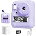 Kids Camera Instant Print, 1080P Digital Dual Camera for Kids, Instant Photo Printing Toys for Girls, Christmas Birthday Gifts for 3 4 5 6 7 8 9 10 Year Old Girls with SD Card