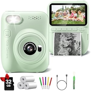 kids camera instant print 3034 hd 32mp 1080p toddler digital camera