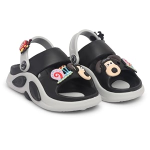 kids cartoon character sports sandals lightweight soft sole slip-on sandals with adjustable back strap for boys amp girls